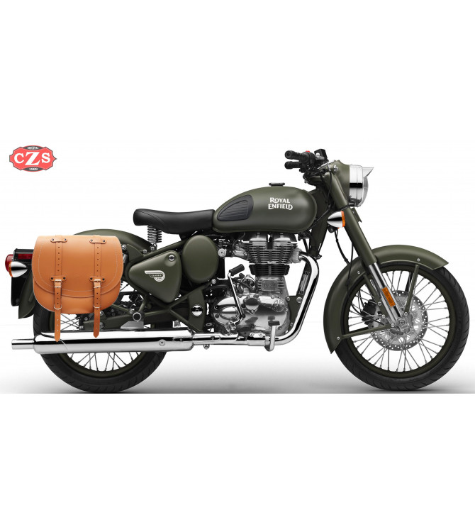 Sacoche Royal Enfield Battle Green mod, BANDO PLATOON Basique Specifique DROITE