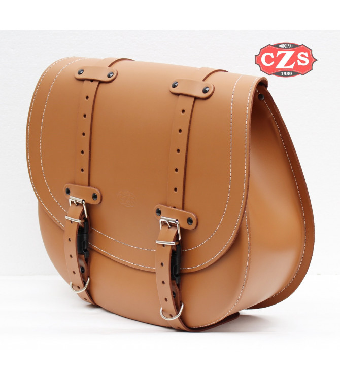 Satteltasche Royal Enfield Classic Battle Green 500 mod, BANDO Basis - KAMEL -Spezisfiche - RECHT