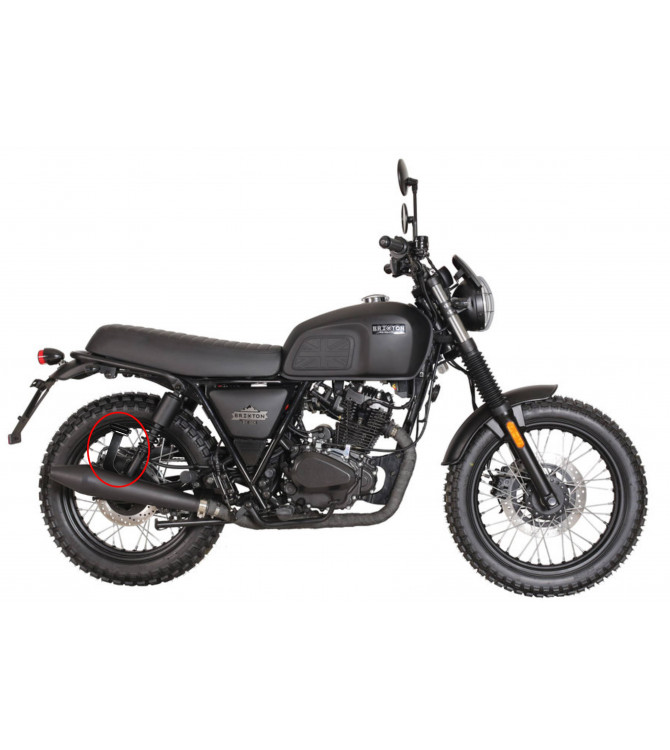 Sacoche pour Guzzi V7 III mod, PISTOLET Adaptable - DROITE