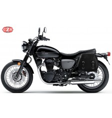 Juego de alforjas para Kawasaki W800 mod, TORMENTA Básicas - Con Sistema Desmontable klickfix.- Específicas