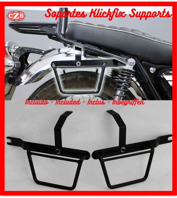 Satteltasche für Kawasaki W 800 mod, TORMENTA Basic - Anpassungsfähig - RECHT