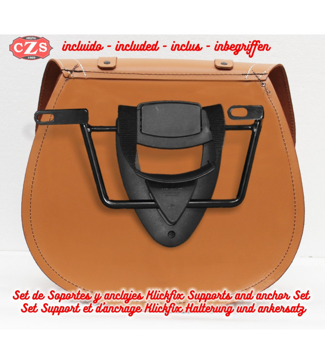 Juego de alforjas para INDIAN® Scout® y Scout® Sixty mod, TORMENTA Básicas - Con Sistema klickfix.- Desmontables