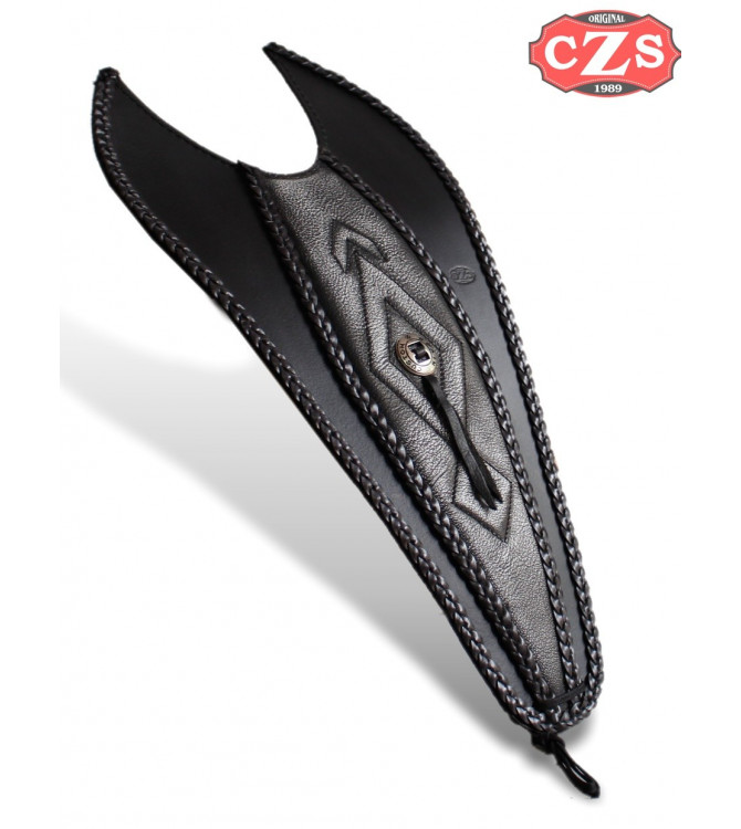 Panneau moto en cuir pour Suzuki Intruder C800 mod, ITALICO Celtic -  Tribaux - UNIVERSEL