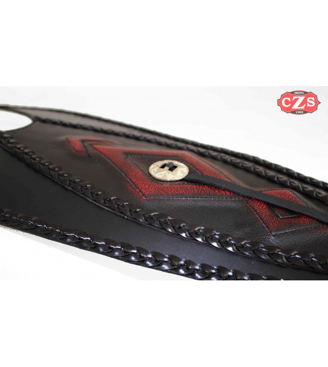 Leather tank panel for Suzuki Intruder C800 mod, ITALICO Celtic -Tribal -