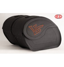 Specific Rigid Saddlebags for Kawasaki Vulcan S 650 -2018 mod, VENDETTA VS - Orange VS