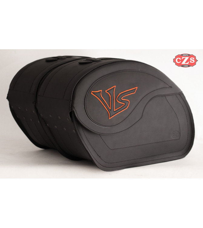 Starr Satteltaschen Kawasaki Vulcan S 650 mod, VENDETTA VS Spezisfiche - Orange VS -