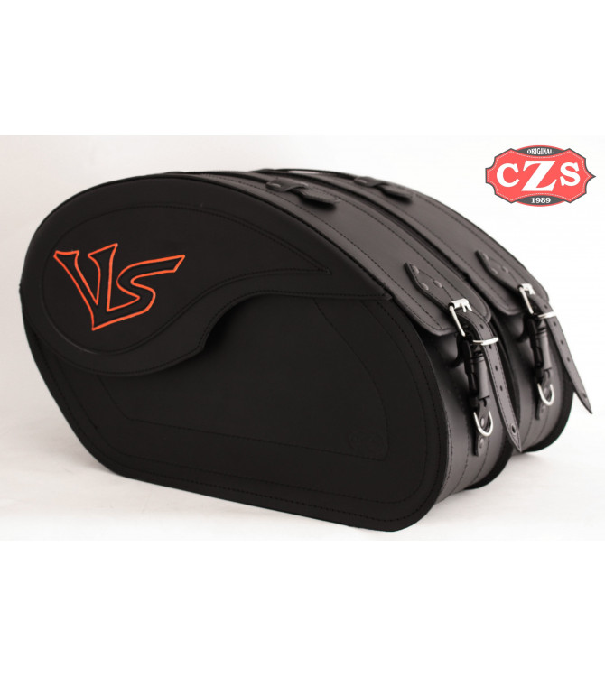 Starr Satteltaschen Kawasaki Vulcan S 650 mod, VENDETTA VS Spezisfiche - Orange VS -