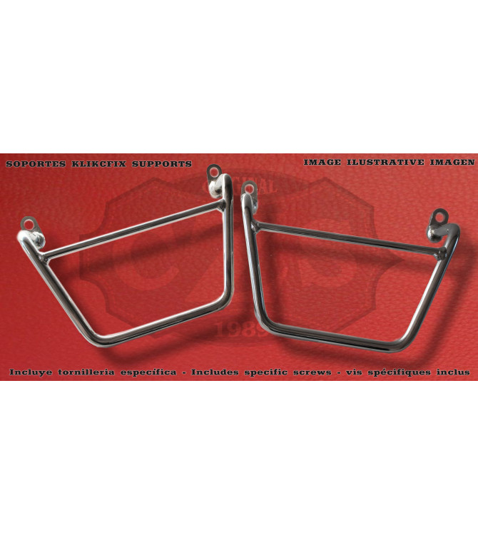 Rigid Saddlebags for Indian Chief Classic mod, NAPOLEON - Gothic - Specific