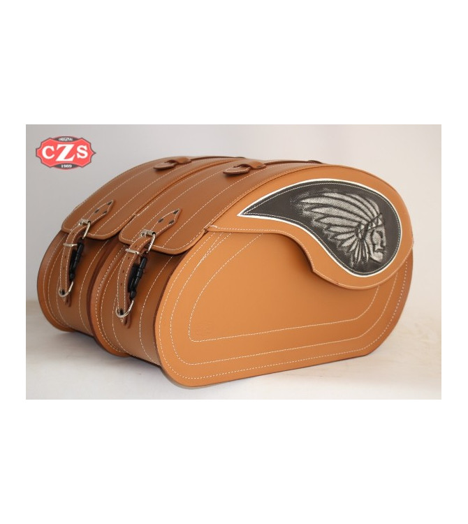 Rigid Saddlebags for Indian Chief Classic mod, NAPOLEON - Big Boss - Specific