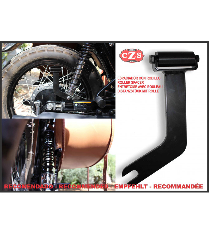 Sacoche pour faire basculer pour Sportster 883/1200 mod, LEGION Basique Spécifique - Brun Clair - DROITE