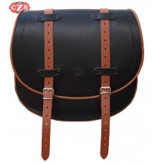 Side Saddlebag mod, BANDO Basic UNIVERSAL - Black/Brown -