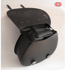 Side saddlebag for Triumph Thunderbird mod, BANDO Bicolor Brown/Black - Adaptible