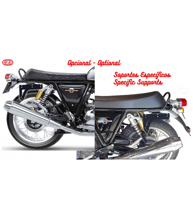 Alforja para basculante para Royal Enfield Interceptor INT 650 mod, LIVE to RIDE Básica - Adaptable