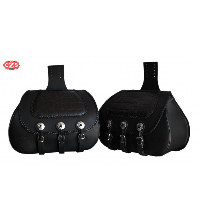 Saddlebags for Yamaha Royal Star mod, JABATO Basic Braided - Croco - Adaptable