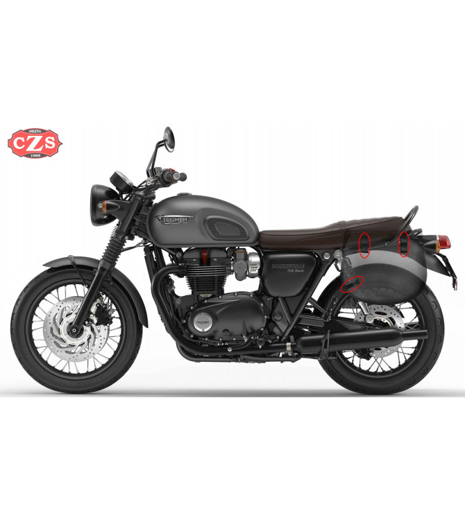 Satteltasche für Triumph Bonneville T100/T120 mod, BANDO Basic - schwarz -  Spezifisch