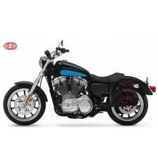 Borsa da sella con foro per ammortizzatore per Harley Davidson Sportster mod, MULACEN - Specifico 