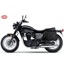 Borse in pelle per Kawasaki W800-W650 mod, MULACEN - Specifico con foro per maniglie