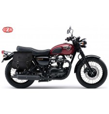 Satteltasche für Kawasaki W800-W650 mod, MULACEN - Speziell mit Loch für Griffe