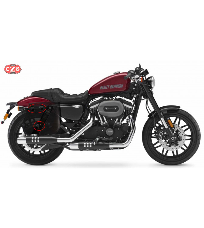 Satteltasche für Sportster Harley Davidson mod, MULACEN - Hohl Dämpfungs - Spezifische 