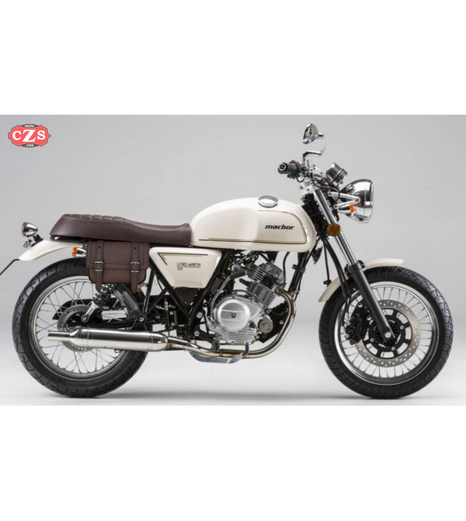 Set de Alforjas para Macbor Lord Martin 125 mod, CALYSTO - Marrón Moka -