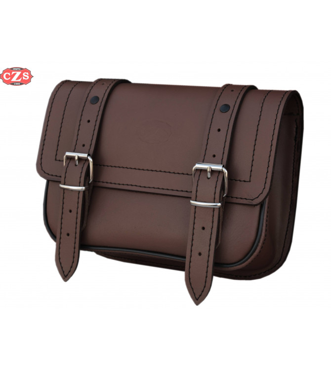 Satteltasche Set für Macbor Lord Martin 125 mod, CALYSTO - Moka Brown -