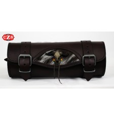 Custom Celtic Tool bag Elfenbein Schädel Bull - 29 cm x 11 Ø -