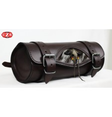 Custom Celtic Tool bag Elfenbein Schädel Bull - 29 cm x 11 Ø -