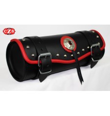 Classic Custom Tool bag 1 concho Braided red - 29 cm x 11 Ø -