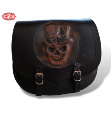 Alforja Lateral mod, SPARTA - Skull Hat - Negro - UNIVERSAL