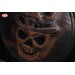 Side Saddlebag mod, SPARTA - Skull Hat - Light Brown - UNIVERSAL