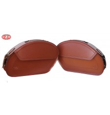 Rigid Saddlebags mod, SAHARA Basic - Light Brown - UNIVERSAL