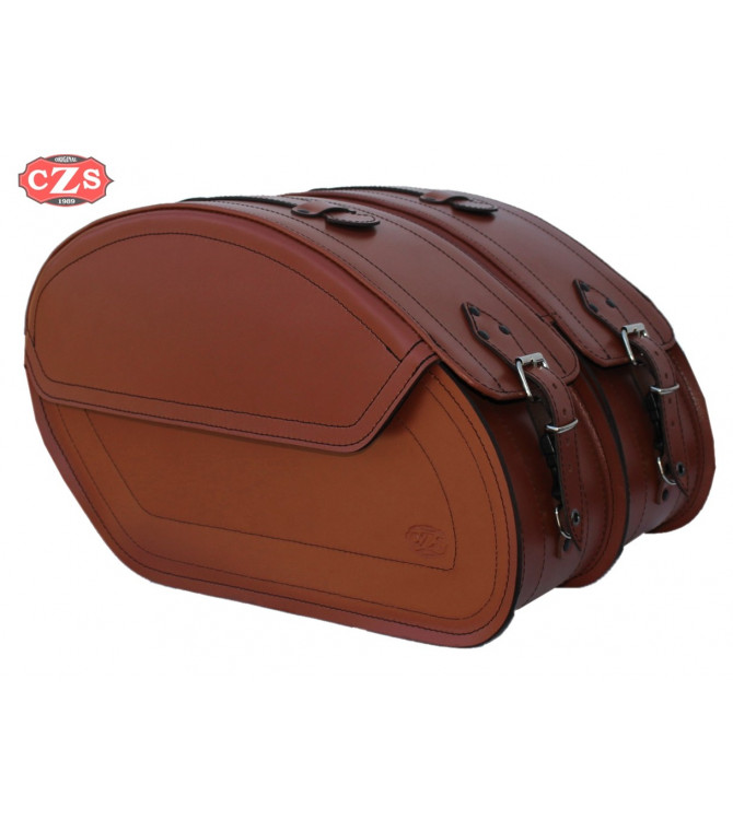 Rigid Saddlebags mod, SAHARA Basic - Light Brown - UNIVERSAL
