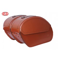 Rigid Saddlebags mod, SAHARA Basic - Light Brown - UNIVERSAL