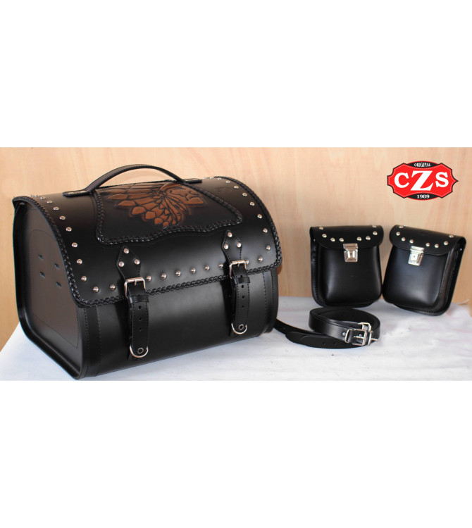 Coffre Custom mod, DOSKITAS Classique Celtic -  Big Boss Brun - UNIVERSEL