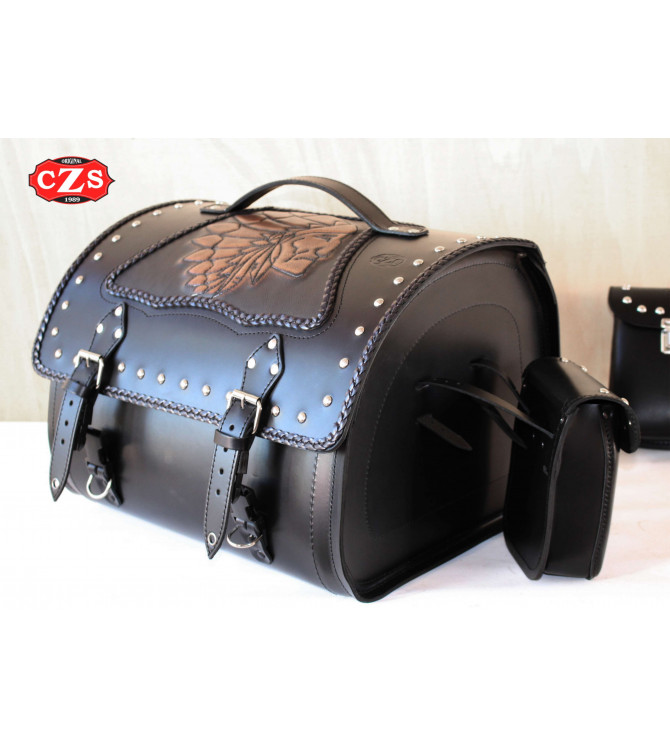 Coffre Custom pour Suzuki Intruder mod, DOSKITAS Classique Celtic - Big boss  - Spécifique