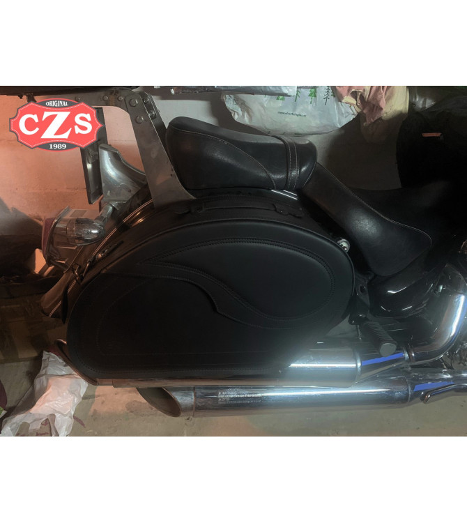 Starr Satteltaschen für Hyosung Aquila mod, VENDETTA Basis - UNIVERSAL