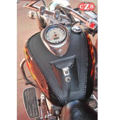 Leather tank panel for Yamaha Drag-Star 1100 mod, ITALICO Celtic