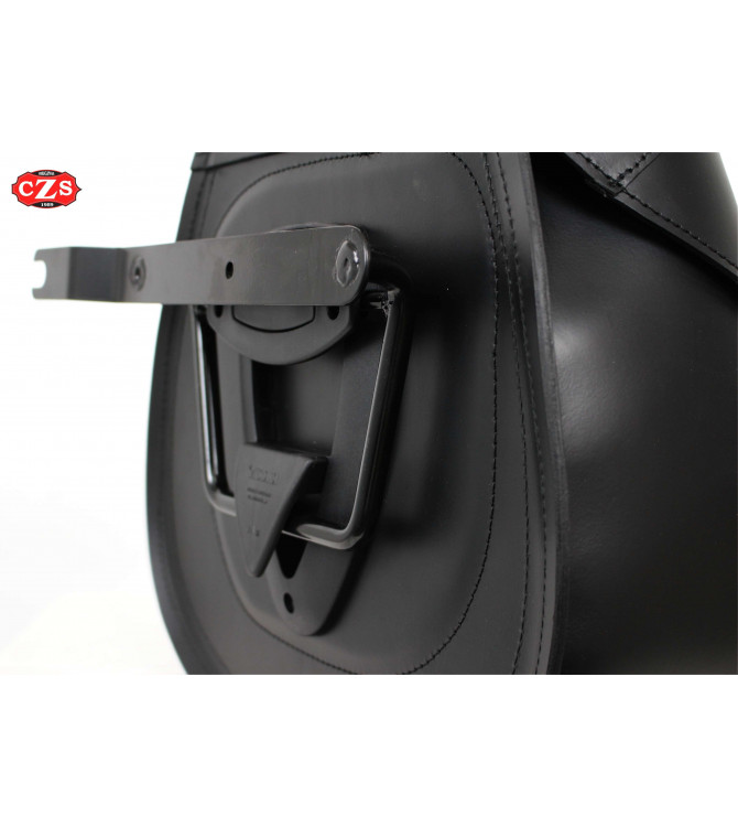 Satteltaschen-Set für Kawasaki W800 Mod, STORM Basic - Mit abnehmbarem Klickfix-System - Spezifisch