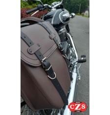 Satteltasche für Royal Enfield Classic 500 mod, CENTURION Moka -  Anpassungsfähig - RECHT