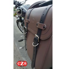 Alforja para Royal Enfield Classic 500 mod, CENTURION MOKA Adaptable - IZQUIERDA