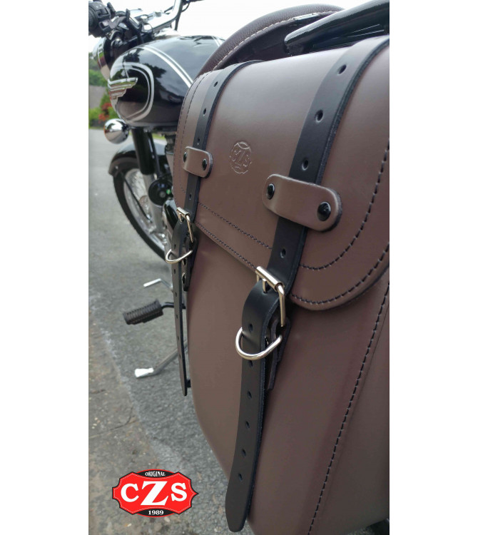 Sacoche pour Royal Enfield Classic 500 mod, CENTURION MOKA Adaptable - GAUCHE