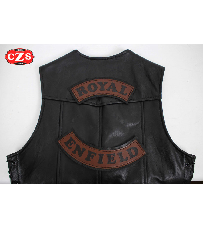 Parche Repujado en Piel mod, Royal Enfield 