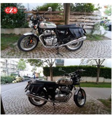 Set di borse laterali per Royal Enfield Interceptor GT 650 mod, TIFON Base - Adattabile