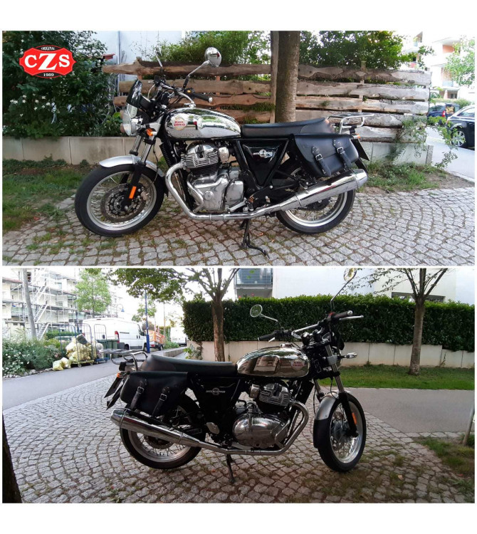 Juego de Alforjas para Royal Enfield Interceptor GT 650 mod, TIFON Básicas - Adaptables