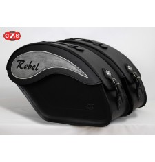 Rigid Saddlebags for Honda Rebel CMX 500 mod, ECLIPSE Basic - Specific