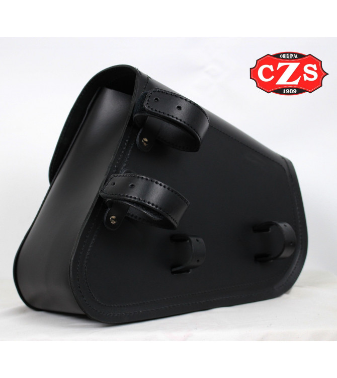 Satteltaschen zum Kippen für Sportster 883/1200 mod, LEGION Spezifische - Old-Rat Braun - LINKS