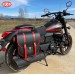 Saddlebag for UM Renegade Commando Vegas mod, BANDO Bicolor - Black / Red - Adaptable