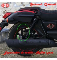 Alforja para  UM Renegade Commando Vegas mod, BANDO Bicolor - Negro/Rojo - Adaptable