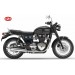 Borsa da sella per moto classiche MARBELLA stile Cafe Racer - Universale - Nera / Bianca