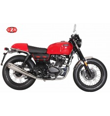 Alforja para motos Clásicas mod, MARBELLA estilo Cafe Racer - UNIVERSAL - Negro/Rojo